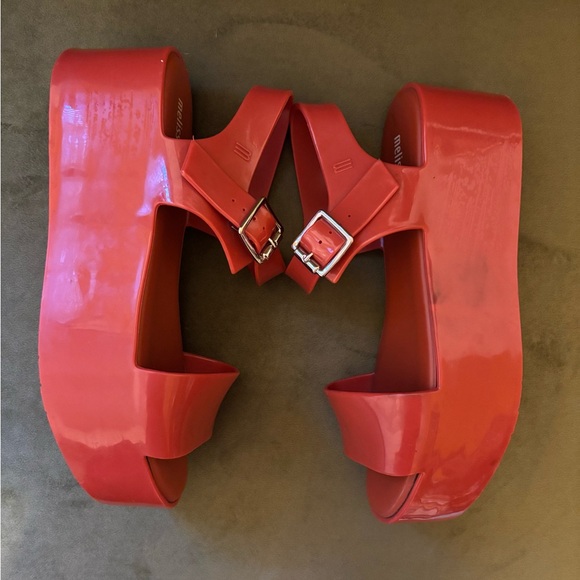 Melissa Mar Red Sandals 8 - Picture 2 of 12